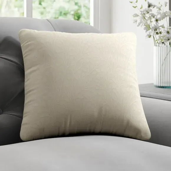 Custom Cushion Cover with Piped Edge - Ivory
