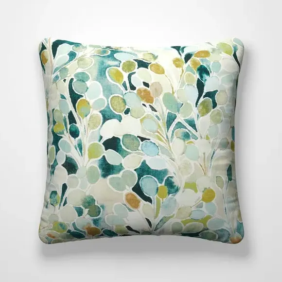 Custom Cushion Cover with Piped Edge - Jade
