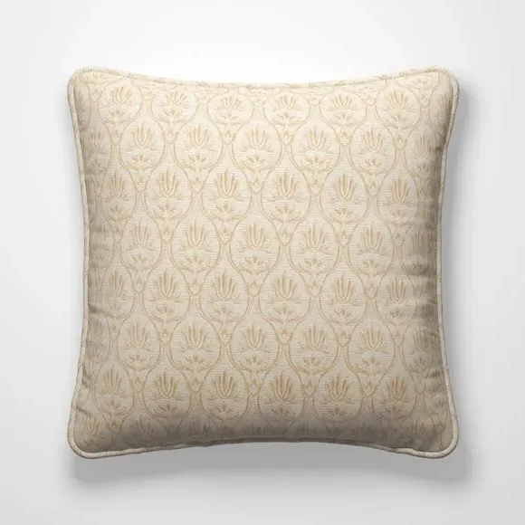 Custom Cushion Cover with Piped Edge - Natural