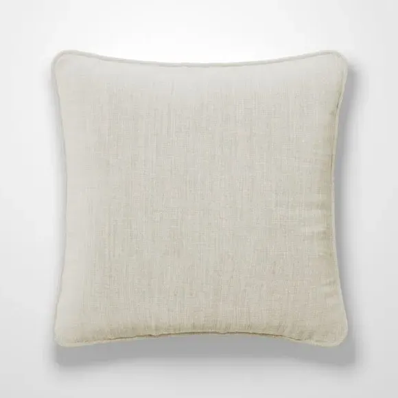 Custom Cushion Cover with Piped Edge - Natural