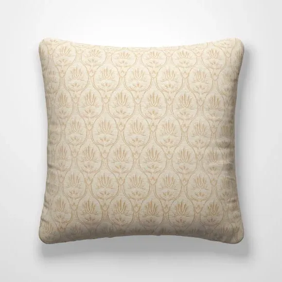 Custom Cushion Cover with Piped Edge - Natural