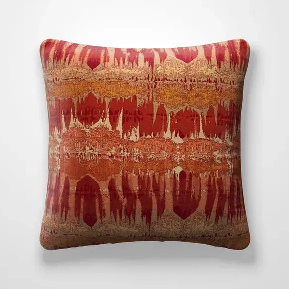 Custom Cushion Cover with Piped Edge - Orange