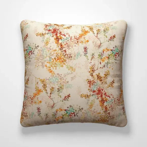 Custom Cushion Cover with Piped Edge - Orange