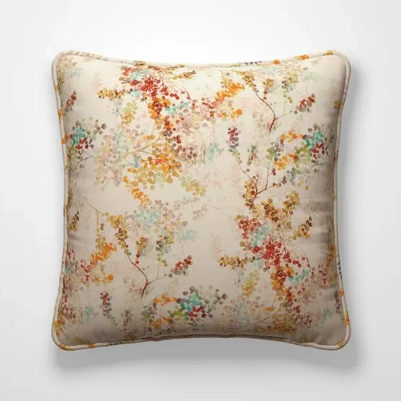 Custom Cushion Cover with Piped Edge - Orange
