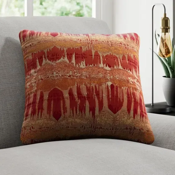 Custom Cushion Cover with Piped Edge - Orange image