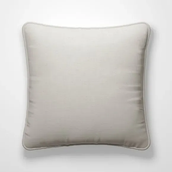 Custom Cushion Cover with Piped Edge - Oyster