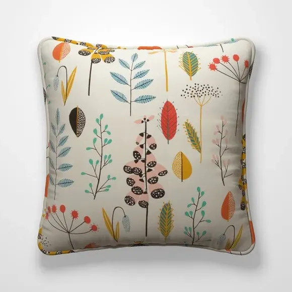 Custom Cushion Cover with Piped Edge - Red