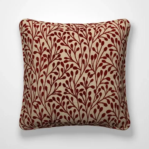 Custom Cushion Cover with Piped Edge - Rosso