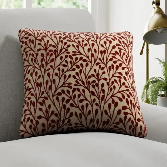 Custom Cushion Cover with Piped Edge - Rosso