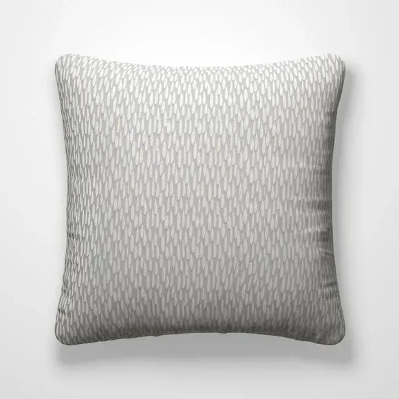 Custom Cushion Cover with Piped Edge - Silver