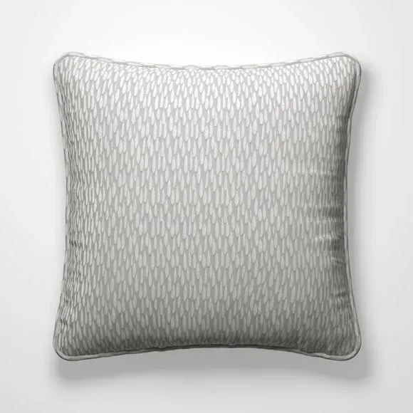 Custom Cushion Cover with Piped Edge - Silver