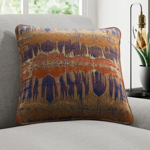 Custom Cushion Cover with Piped Edge - Spice