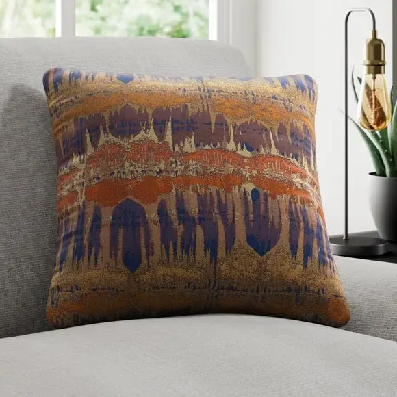 Custom Cushion Cover with Piped Edge - Spice