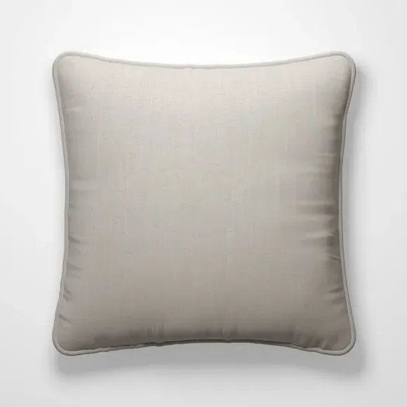 Custom Cushion Cover with Piped Edge - Stone