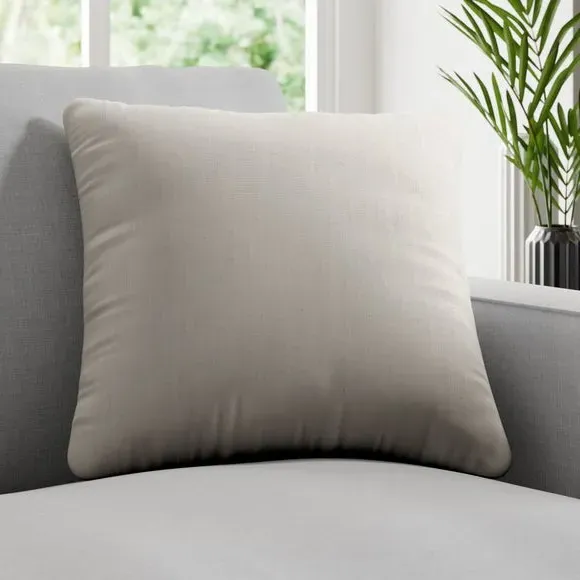 Custom Cushion Cover with Piped Edge - Stone
