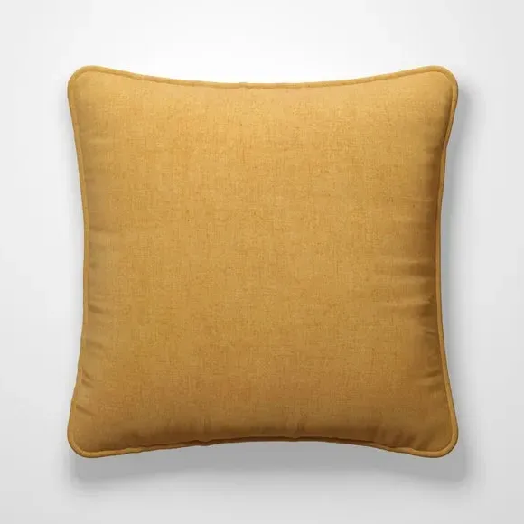Custom Cushion Cover with Piped Edge - Sunflower