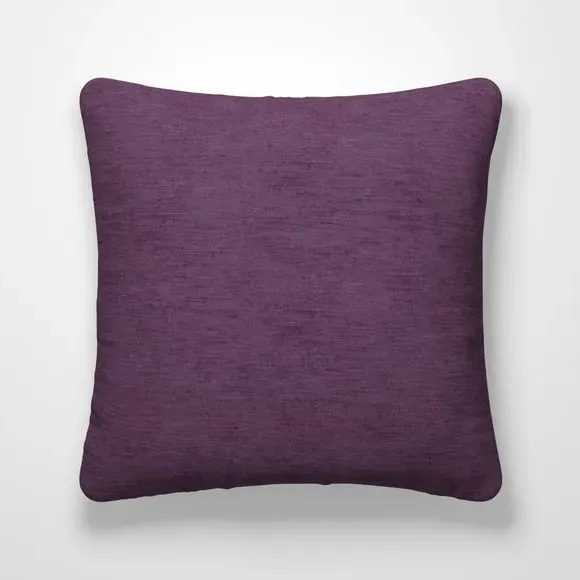 Custom Cushion Cover with Textured Design - Aubergine