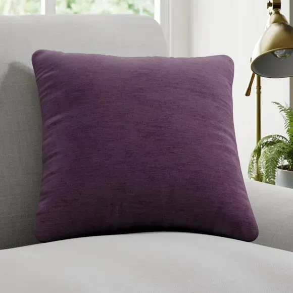 Custom Cushion Cover with Textured Design - Aubergine image
