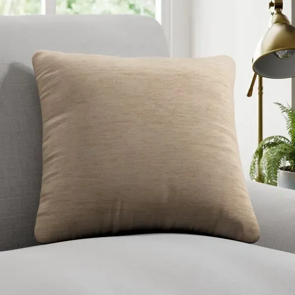 Custom Cushion Cover with Textured Design - Brown