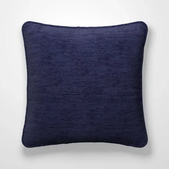 Custom Cushion Cover with Textured Design - Navy