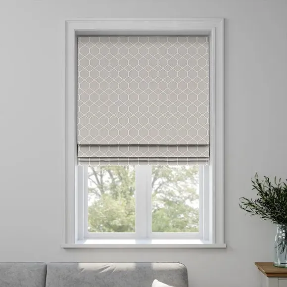 Custom Roman Blind Fire Retardant - Putty