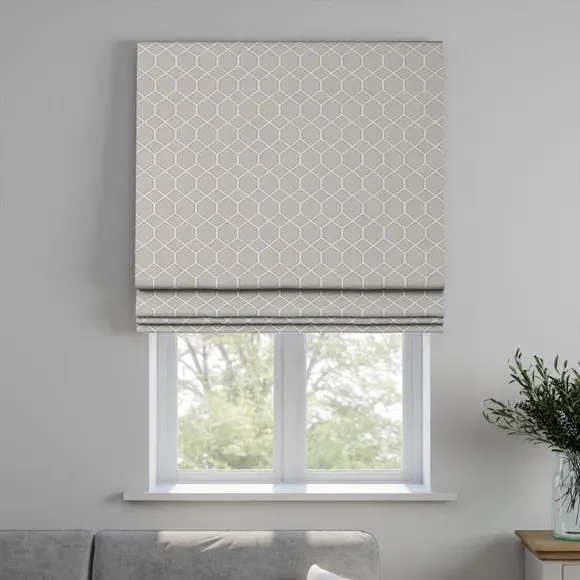 Custom Roman Blind Fire Retardant - Putty