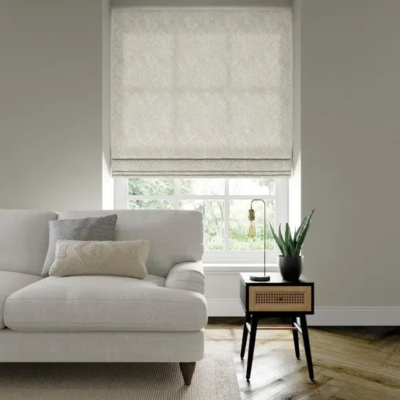 Custom Roman Blind with Chain - Mineral, Cotton image