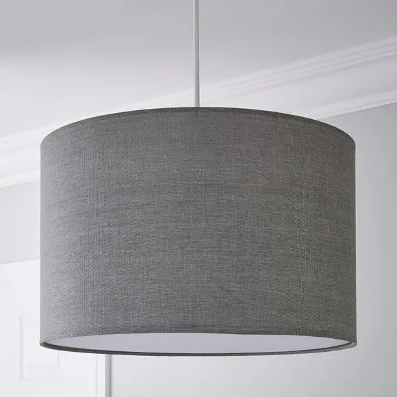 Cylinder Lamp Shade with Diffuser - White
