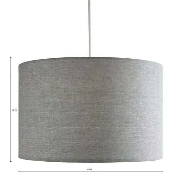 Cylinder Lamp Shade with Diffuser - White