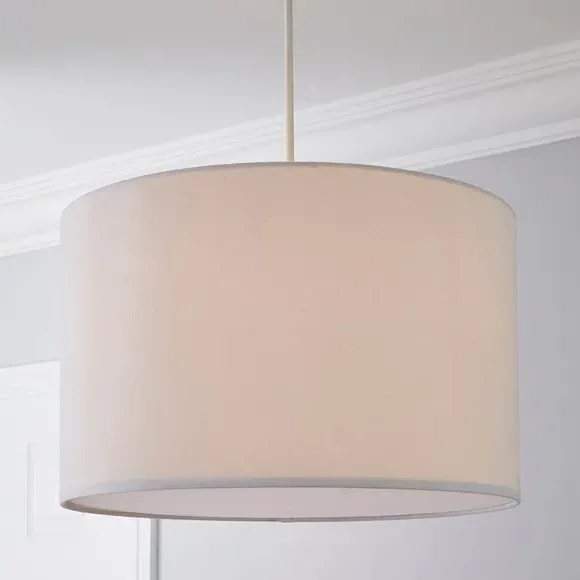 Cylinder Lamp Shade with Diffuser - White image