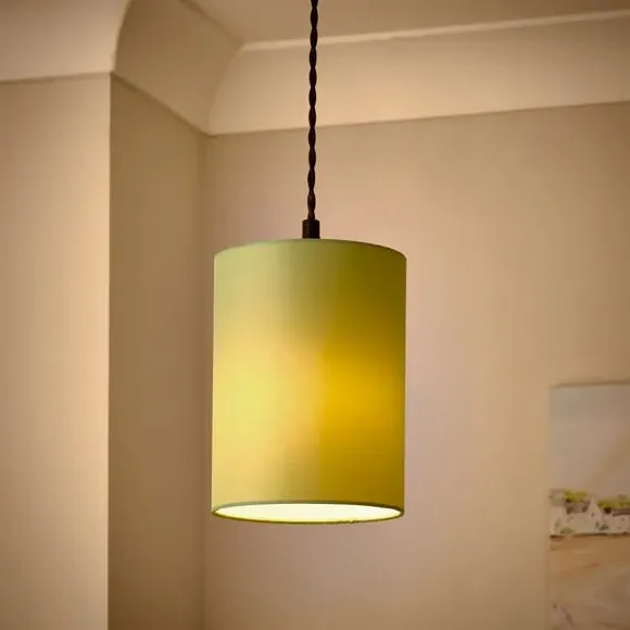 Cylinder Lamp Shade - Yew, Polycotton