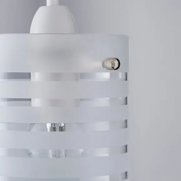 Cylinder Pendant Shade Easy Fit - Clear, Glass