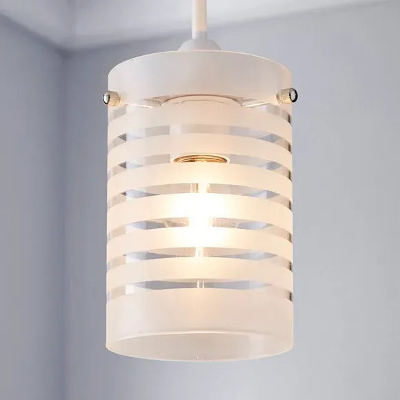 Cylinder Pendant Shade Easy Fit - Clear, Glass image