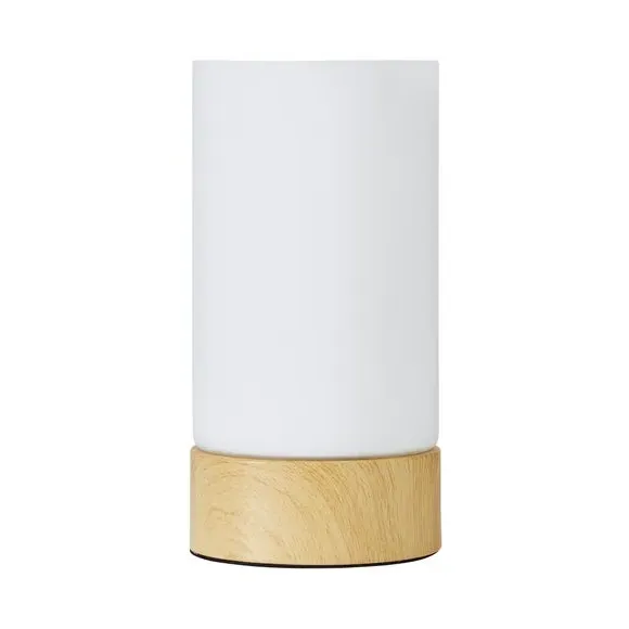 Cylindrical Table Lamp - Natural, Glass