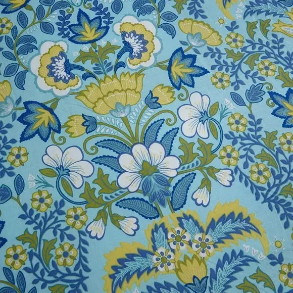 Damask Duvet Cover Set - Teal, Polycotton