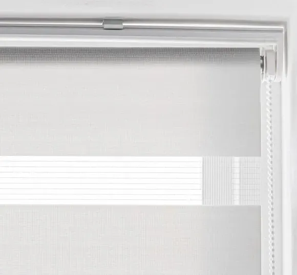 Day Night Roller Blind - Dove, Fabric