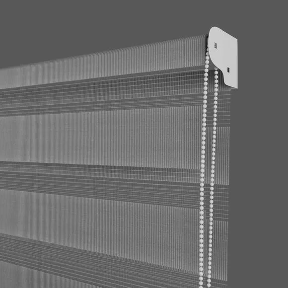 Day Night Roller Blind - Grey, Fabric
