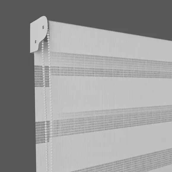 Day Night Roller Blind - White, Fabric