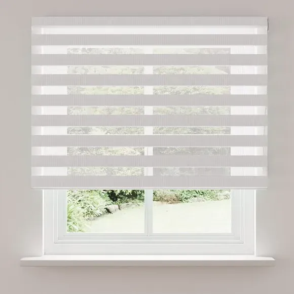 Day Night Roller Blind - White, Fabric