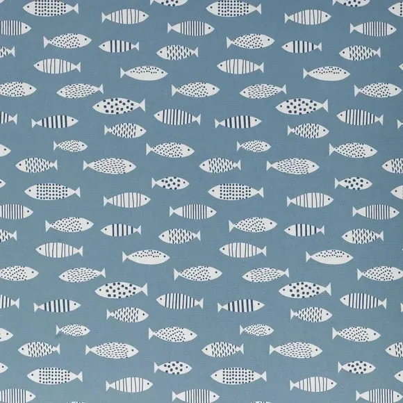 Daylight Roller Blind - Blue, Cotton Blend