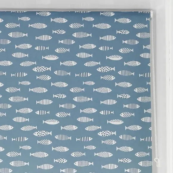 Daylight Roller Blind - Blue, Cotton Blend