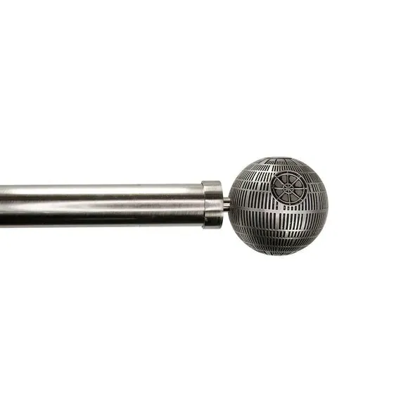 Death Star Finial Pair - Satin Steel image