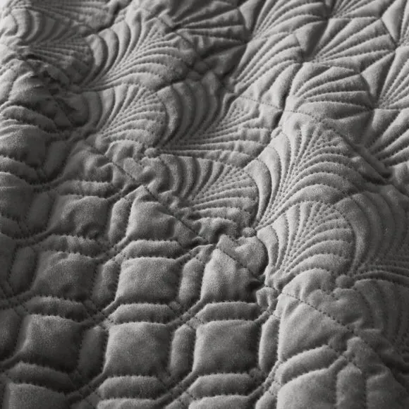 Deco Duvet Cover & Pillowcase Set - Grey, Polyester