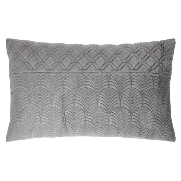 Deco Duvet Cover & Pillowcase Set - Grey, Polyester