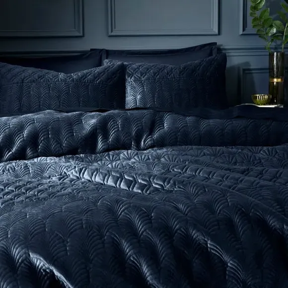 Deco Duvet Cover & Pillowcase Set - Ink, Polyester