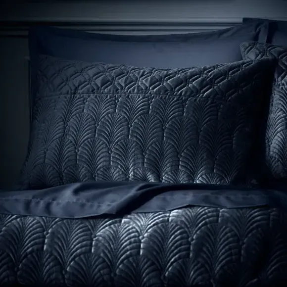 Deco Duvet Cover & Pillowcase Set - Ink, Polyester