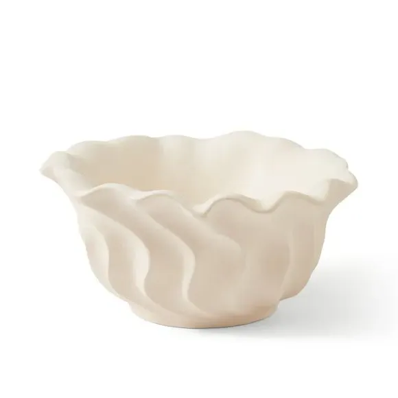 Decorative Bowl with Organic Design - Natural, Ceramic