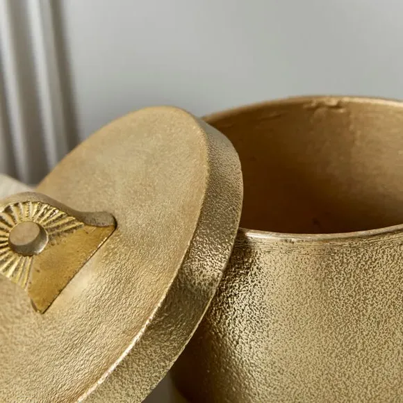 Decorative Jar Ornament - Gold, Aluminium