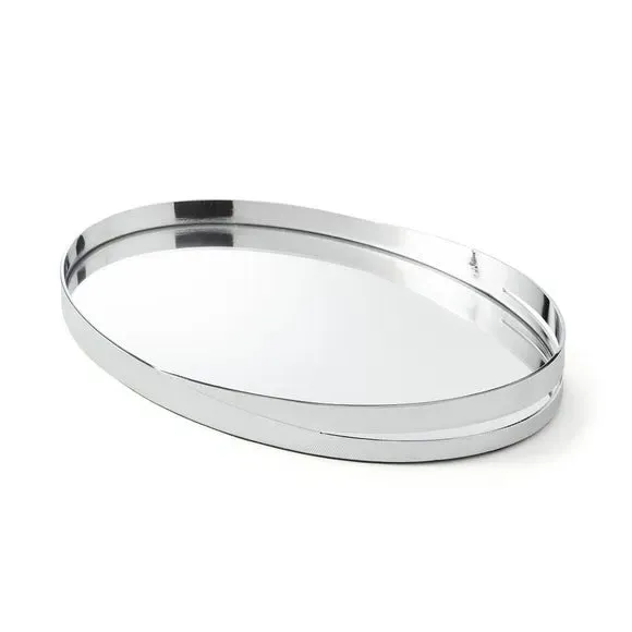Decorative Tray - Silver, Chrome