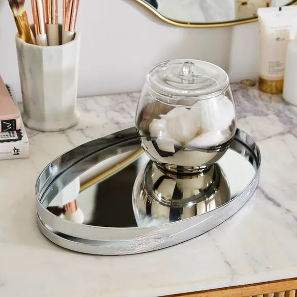 Decorative Tray - Silver, Chrome